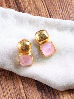 [NEW] Julie Vos Catalina Gold Rose Earrings